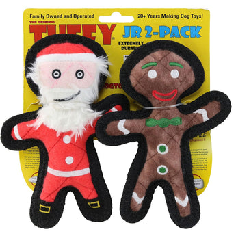 Tuffy Jr Gingerbread Man & Santa 2 Pack