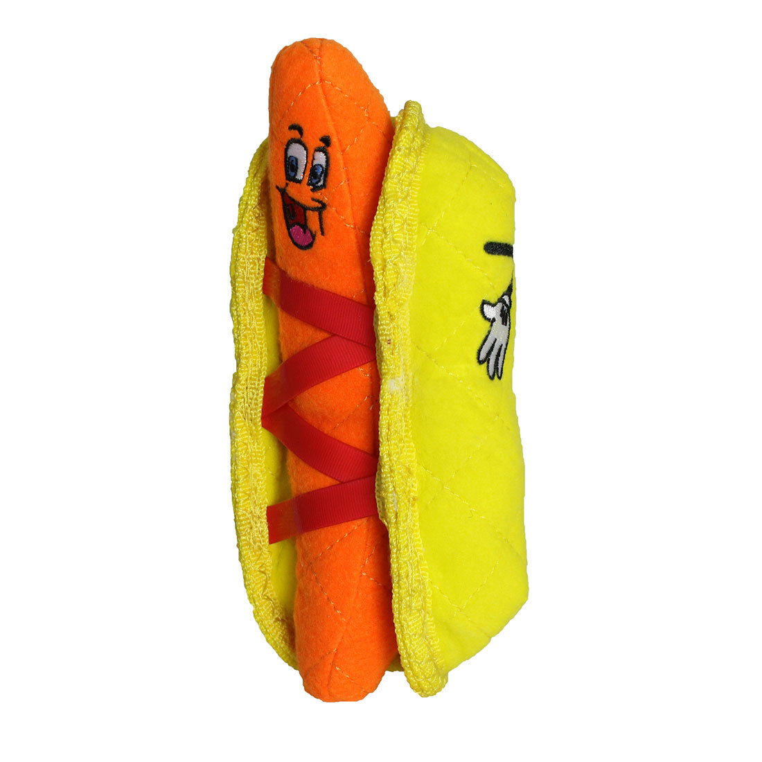 Tuffy Funny Food Hotdog Dog Toy